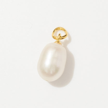 Freshwater Pearl Charm Gold