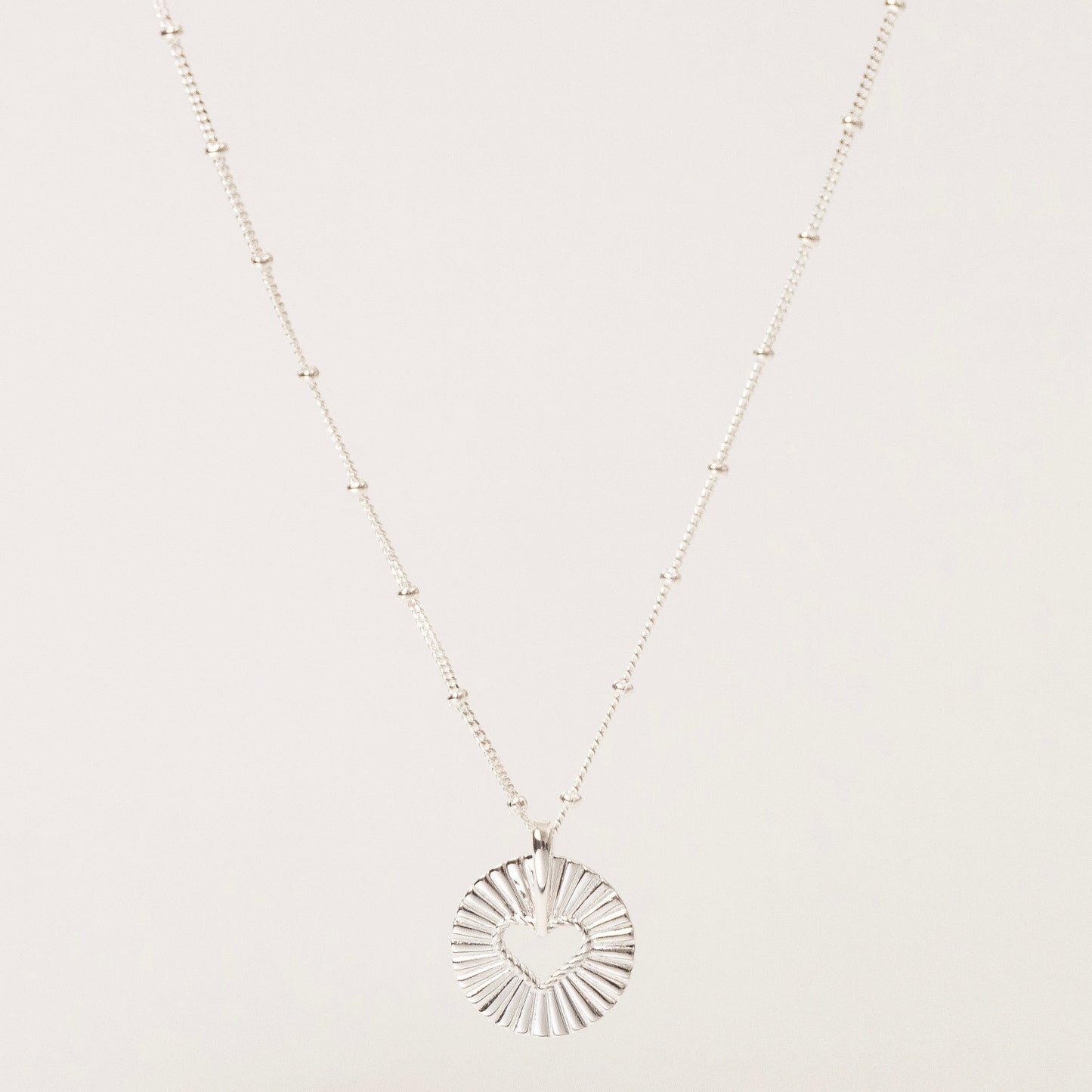 Heart Light Necklace Silver