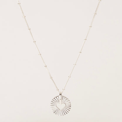 Heart Light Necklace Silver