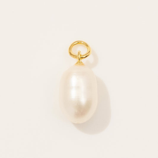 Freshwater Pearl Charm Gold